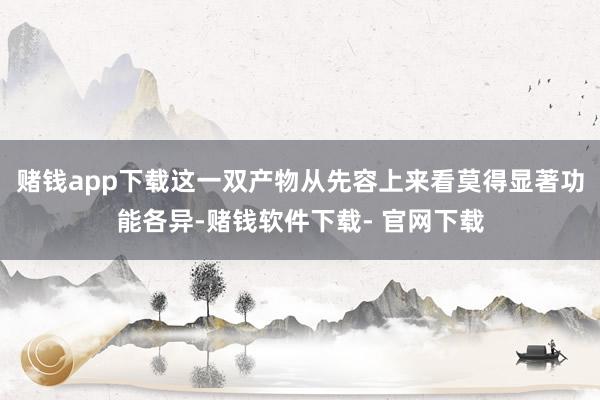 赌钱app下载这一双产物从先容上来看莫得显著功能各异-赌钱软件下载- 官网下载